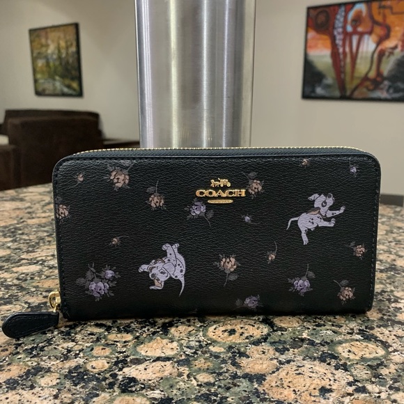 Coach Handbags - COACH DISNEY X ACCORDION ZIP WALLET DALMATIAN